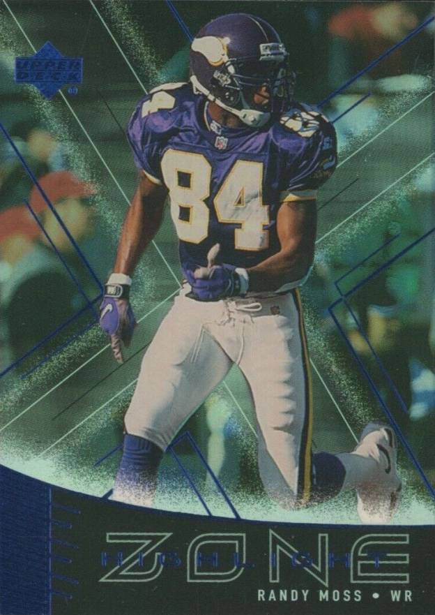 1999 Upper Deck Highlight Zone Randy Moss #Z9 Football Card