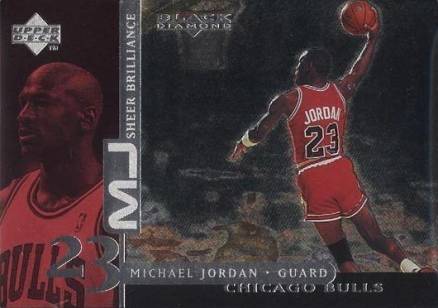 1998 Upper Deck Black Diamond Sheer Brilliance Michael Jordan #SB2 Basketball Card