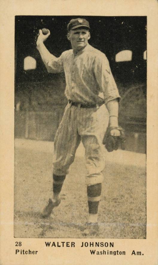 1927 American Caramel--Series of 60 Walter Johnson #28 Baseball Card