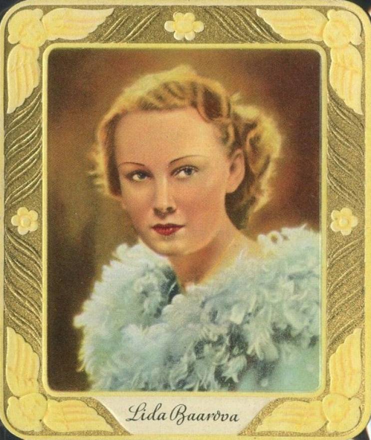 1934 Garbaty Cigarette Moderne Schonheitsgalerie Lida Baarova #279 Non-Sports Card