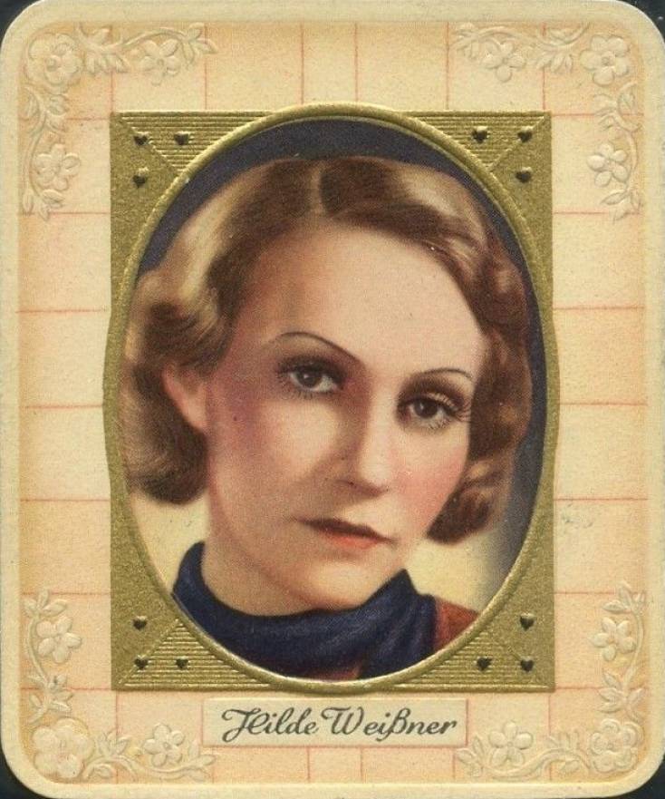 1934 Garbaty Cigarette Moderne Schonheitsgalerie Hilde Weibner #40 Non-Sports Card