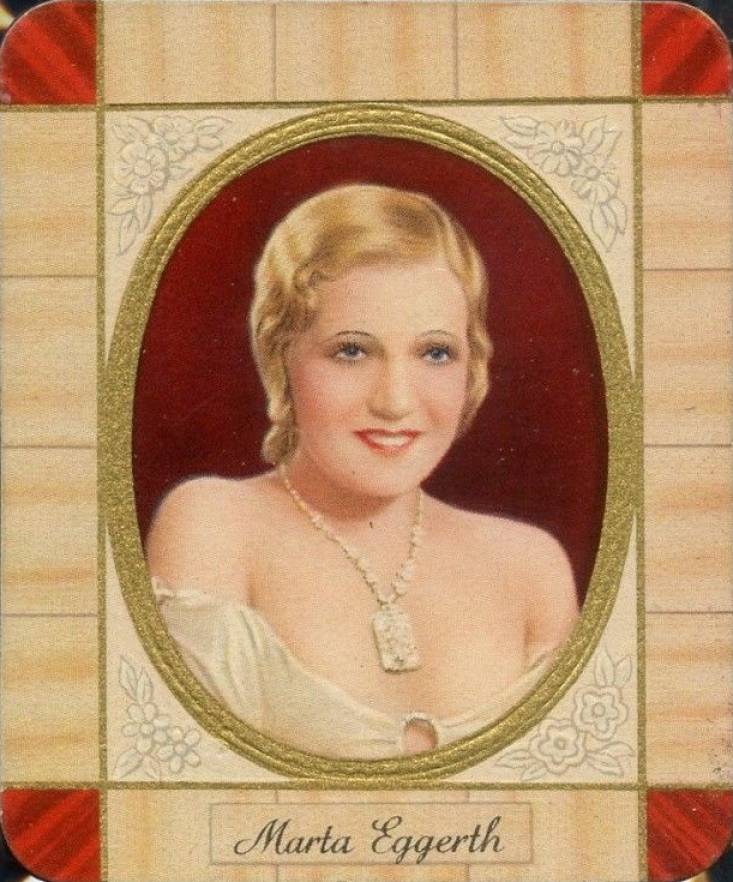 1934 Garbaty Cigarette Moderne Schonheitsgalerie Marta Eggerth #8 Non-Sports Card