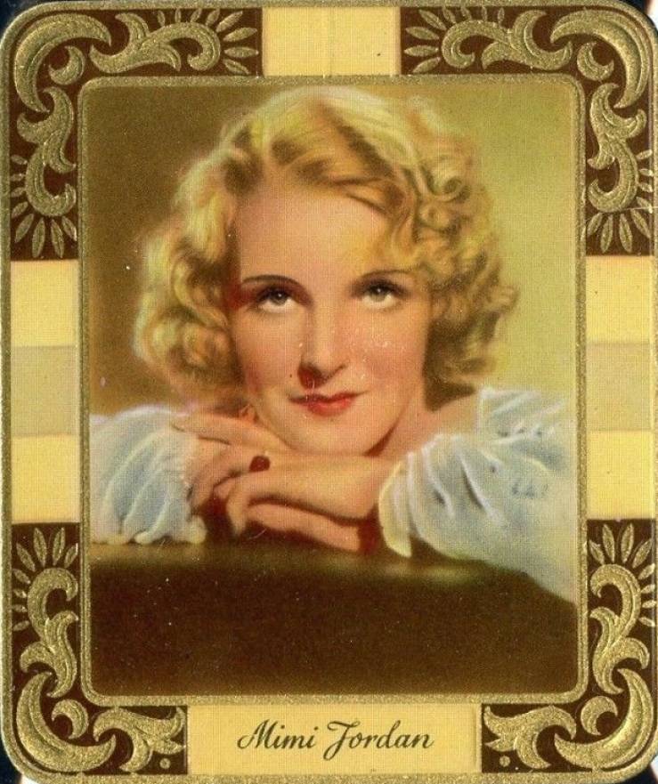 1934 Garbaty Cigarette Moderne Schonheitsgalerie Mimi Jordan #79 Non-Sports Card