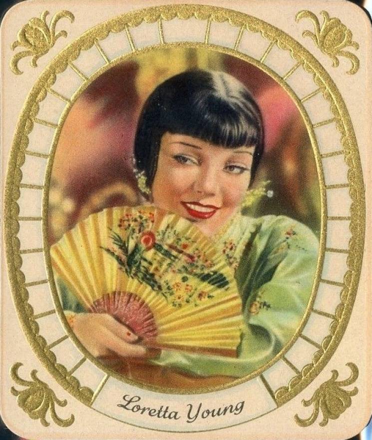 1934 Garbaty Cigarette Moderne Schonheitsgalerie Loretta Young #156 Non-Sports Card