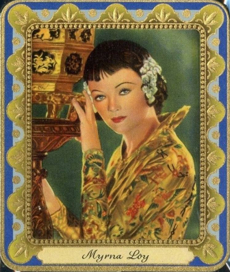 1934 Garbaty Cigarette Moderne Schonheitsgalerie Myrna Loy #159 Non-Sports Card