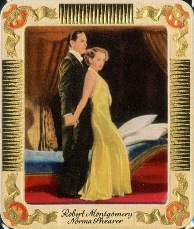 1934 Garbaty Cigarette Moderne Schonheitsgalerie Norma Shearer/Robert Montgomery #176 Non-Sports Card