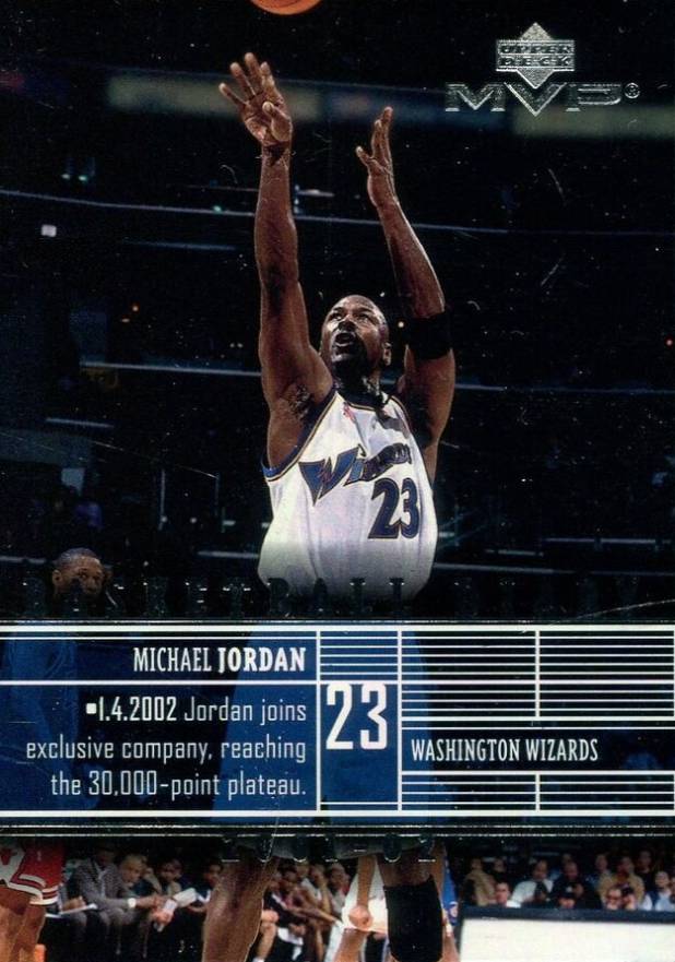 2002  Upper Deck MVP Basketball Diary Michael Jordan #B1 Basketball Card