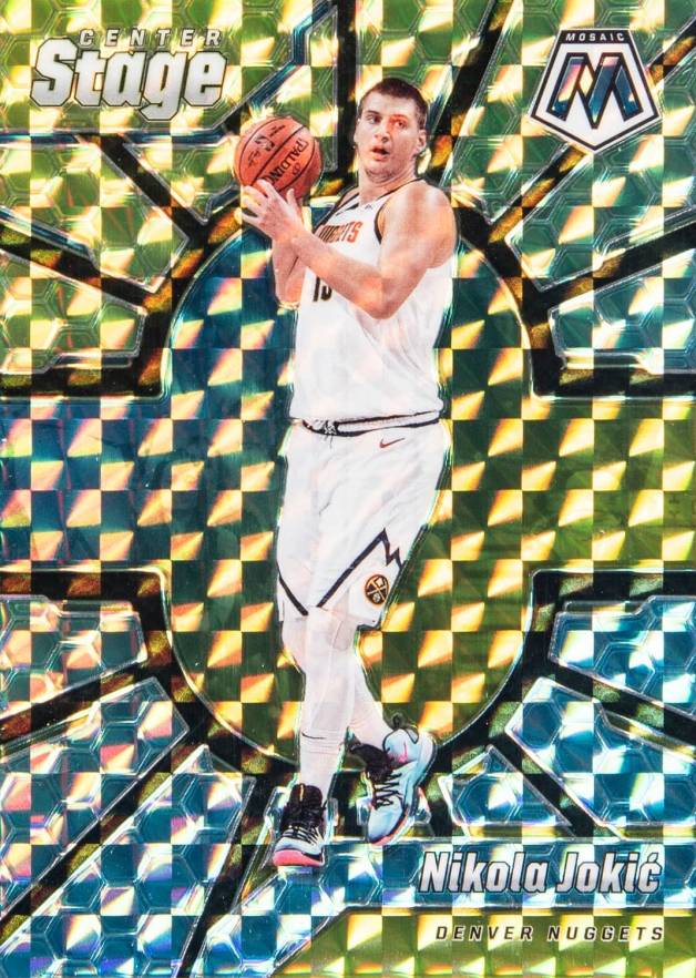 2019 Panini Mosaic Center Stage Nikola Jokic #23 Basketball Card