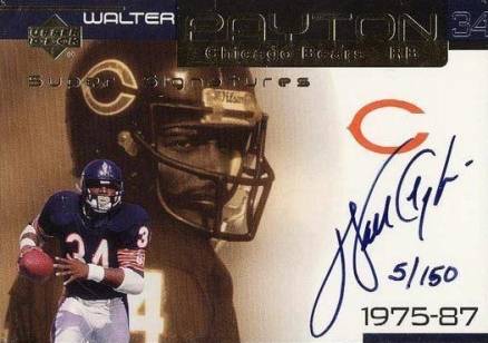 1999 Upper Deck Ovation Super Signature Walter Payton #WP Football Card