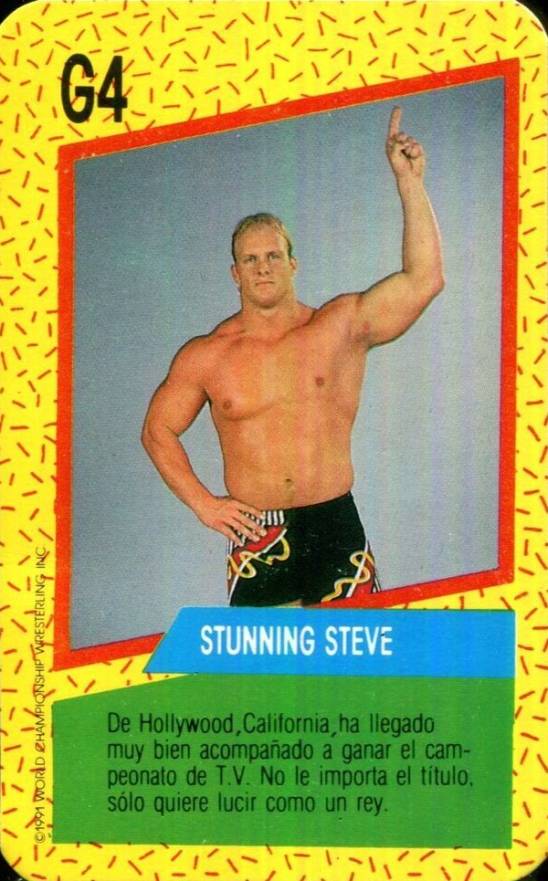 1991 Cromy WCW Luchadores Steve Stone #G4 Other Sports Card