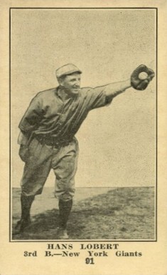 1917 Collins-McCarthy Hans Lobert #91 Baseball Card