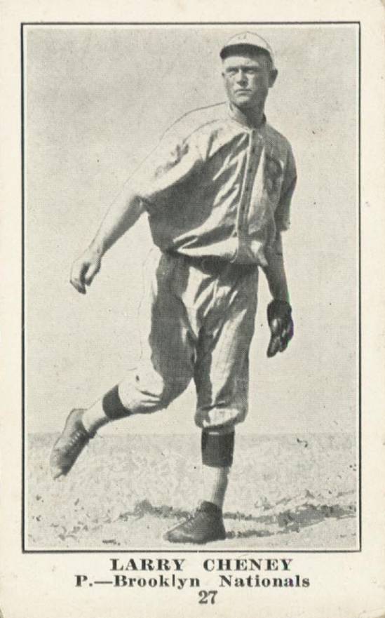 1917 Collins-McCarthy Larry Cheney #27 Baseball Card