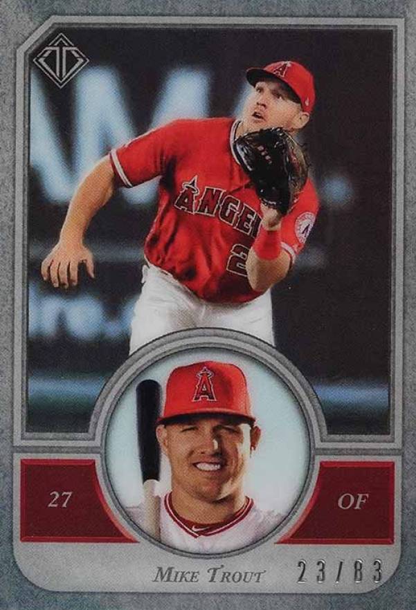 2018 Topps Transcendent Collection Icons Mike Trout #42 Baseball Card