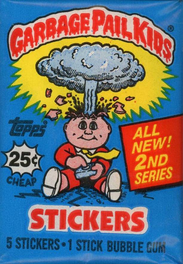 1985 Garbage Pail Kids Stickers Wax Pack #WPB Non-Sports Card