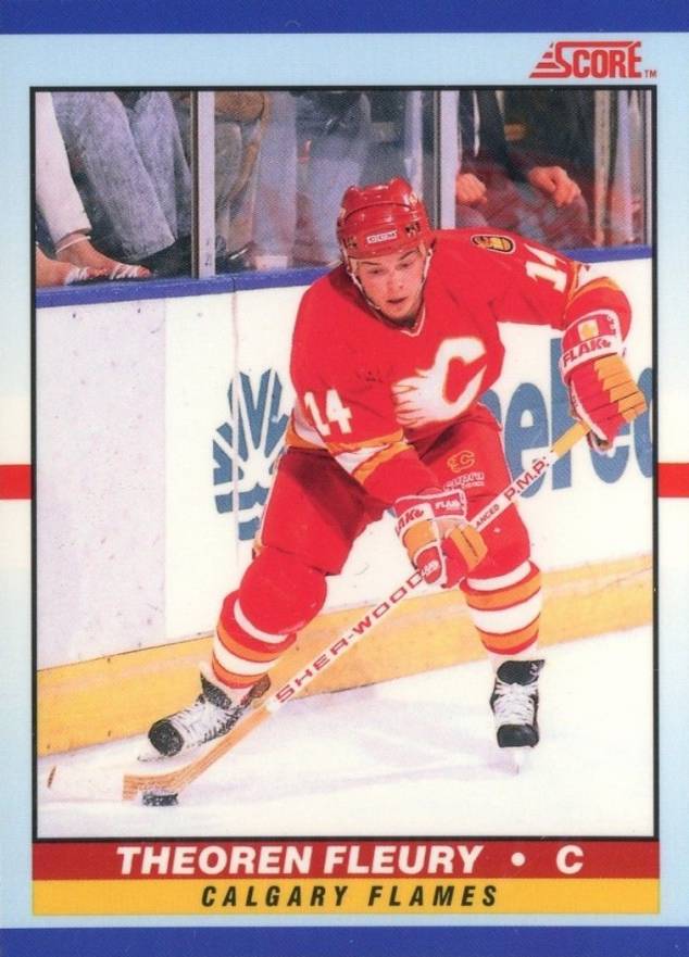 1990 Score Young Superstars Theoren Fleury #6 Hockey Card