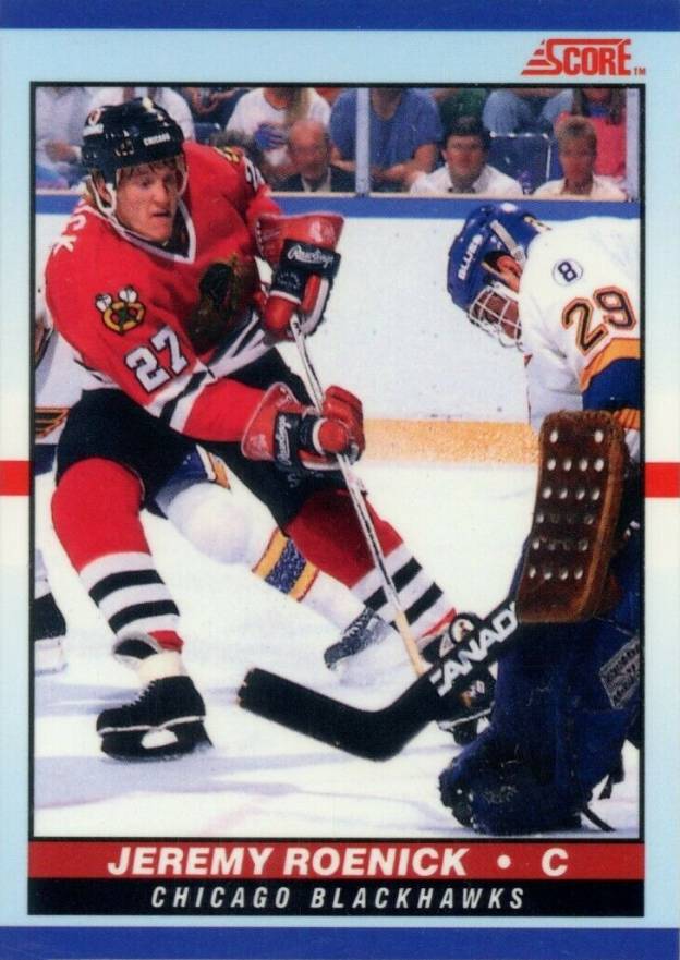 1990 Score Young Superstars Jeremy Roenick #24 Hockey Card