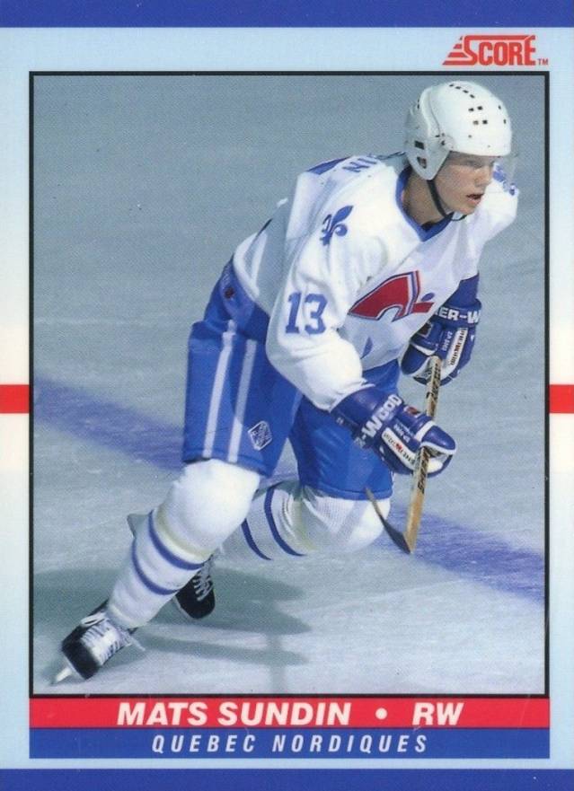 1990 Score Young Superstars Mats Sundin #7 Hockey Card