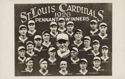 1920 Real Photo Postcard 1926 St. Louis Cardinals Team # Baseball Card