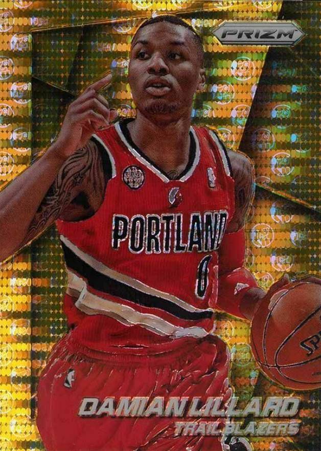 2014 Panini Prizm SP Variation Damian Lillard #9 Basketball Card