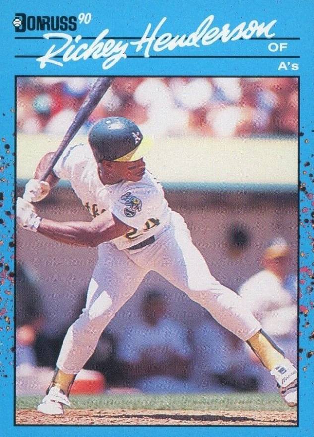 1990 Donruss Best A.L. Rickey Henderson #124 Baseball Card