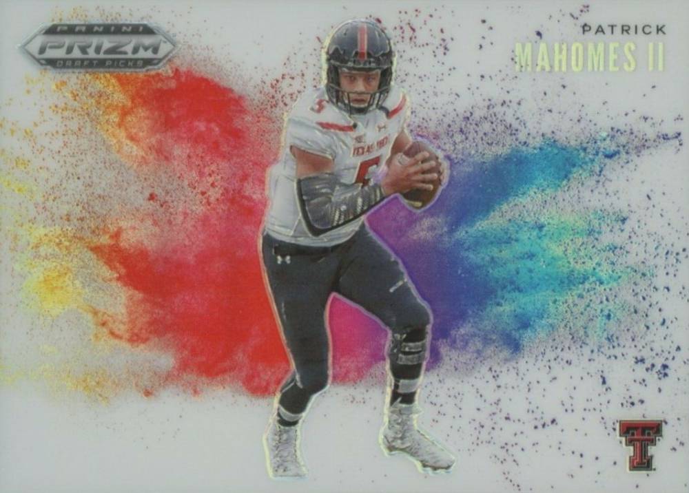 2020 Panini Prizm Draft Picks Color Blast Patrick Mahomes II #10 Football Card