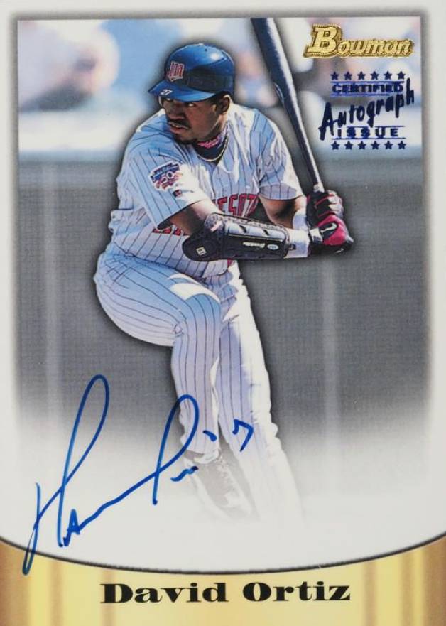 1998 Bowman Certified Autograph David Ortiz #4 Baseball Card