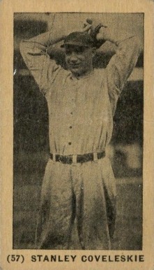 1927 York Caramel Type 1 Stanley Coveleskie #57 Baseball Card