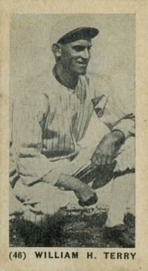 1927 York Caramel Type 1 William H. Terry #46 Baseball Card