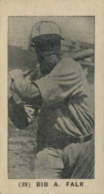 1927 York Caramel Type 1 Bib A. Falk #39 Baseball Card