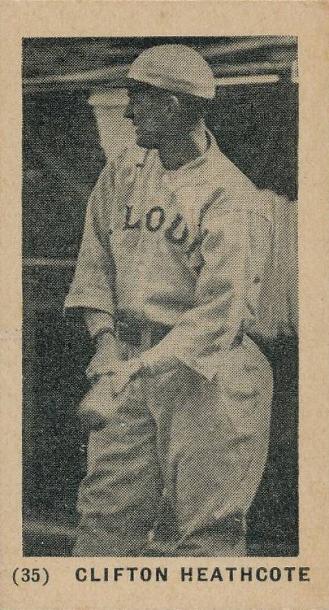 1927 York Caramel Type 1 Clifton Heathcote #35c Baseball Card