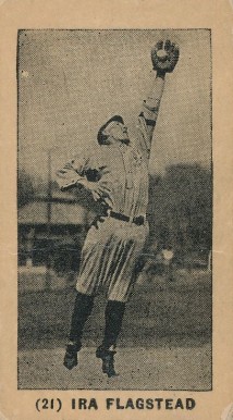 1927 York Caramel Type 1 Ira Flagstead #21 Baseball Card