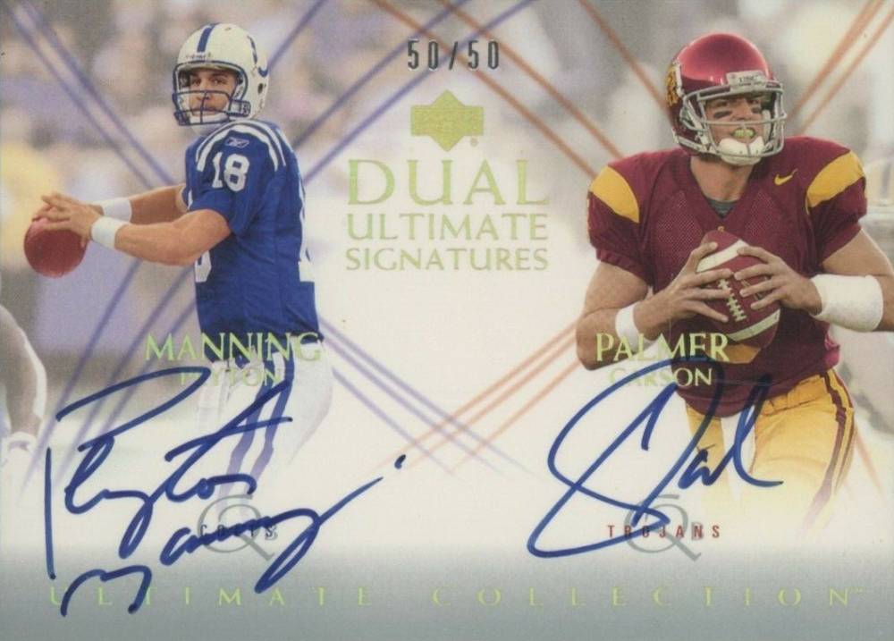 2003 Ultimate Collection Ultimate Signatures Carson Palmer/Peyton Manning #DSMP Football Card