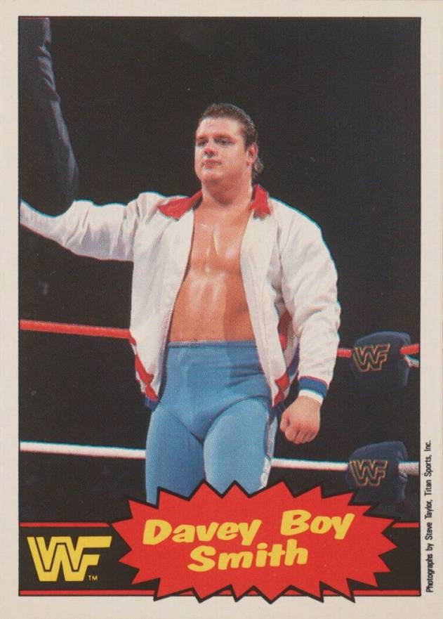 1985 O-Pee-Chee WWF Wrestling Stars Series 2 Davey Boy Smith #48 Other Sports Card