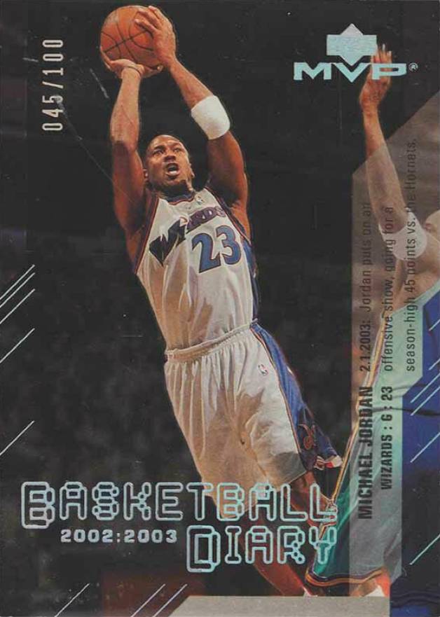 2003 Upper Deck MVP Basketball Diary Michael Jordan #BD2 Basketball Card