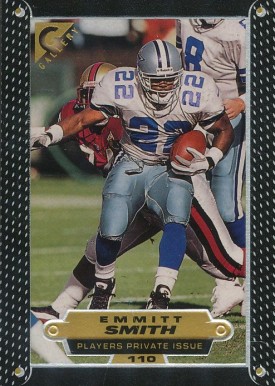 1997 Topps Gallery Emmitt Smith #110 Football Card