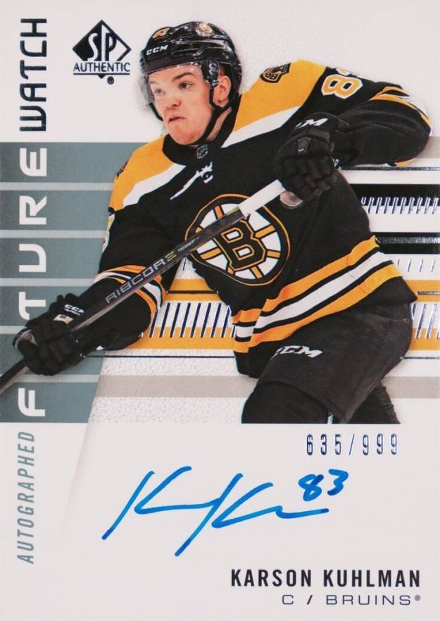 2019 SP Authentic Karson Kuhlman #169 Hockey Card