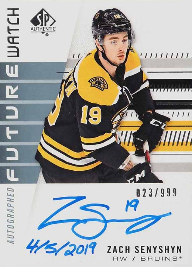 2019 SP Authentic Zach Senyshyn #168 Hockey Card