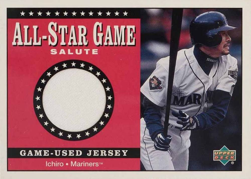 2002 Upper Deck All-Star Salute Game Jersey Ichiro Suzuki #SJ-IS Baseball Card