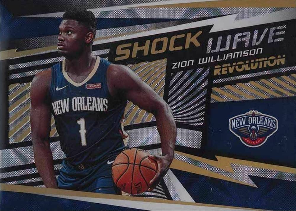 2019 Panini Revolution Shock Wave Zion Williamson #21 Basketball Card