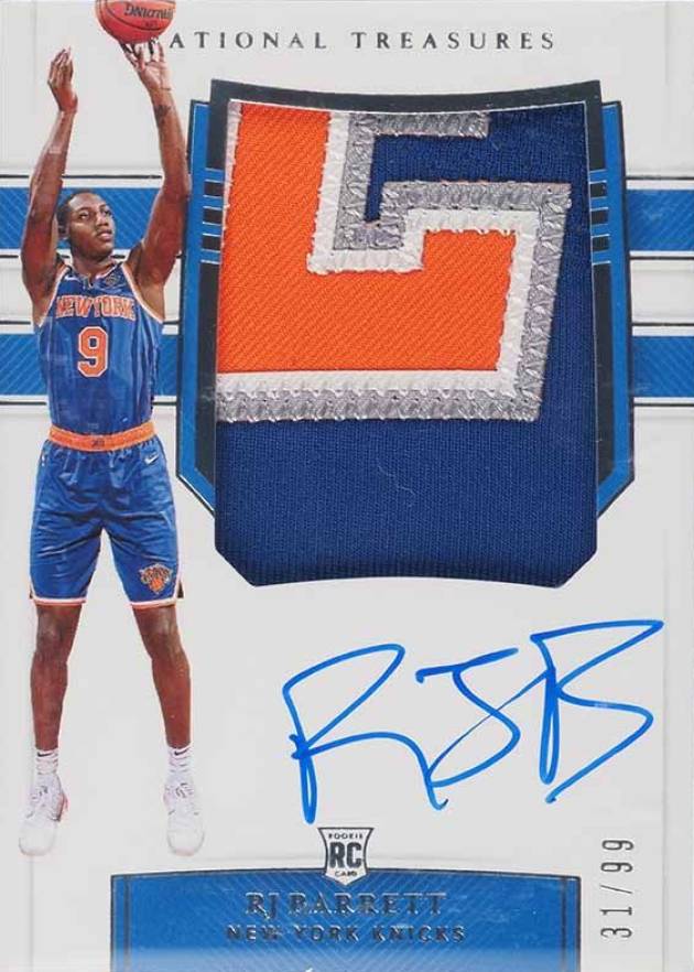 2019 Panini National Treasures RJ Barrett #128 Basketball Card