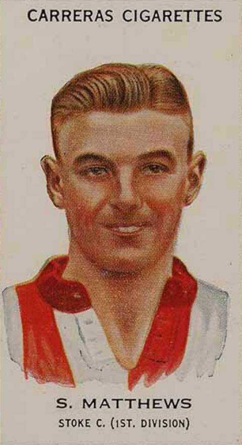 1934 Carreras LTD. Footballers Stanley Matthews #69 Soccer Card