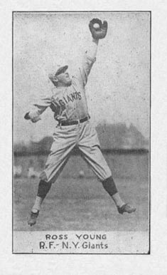 1921 National Caramel Ross Young # Baseball Card