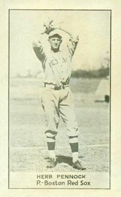 1921 National Caramel Herb Pennock # Baseball Card