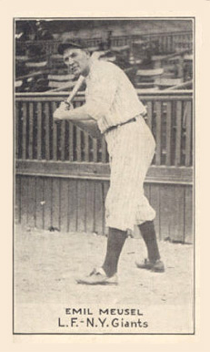 1921 National Caramel Emil Meusel # Baseball Card