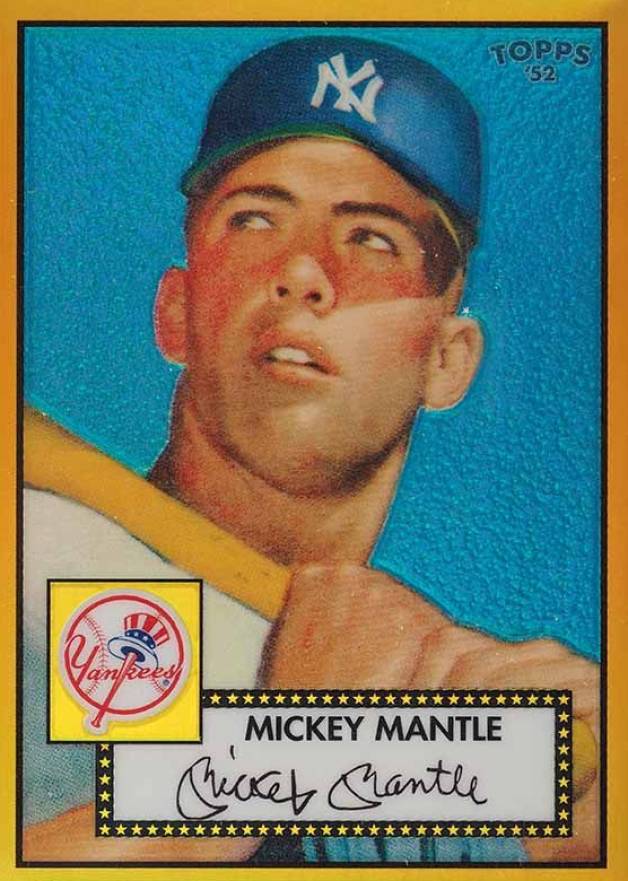 2006 Topps '52 Chrome Mickey Mantle #7 Baseball Card