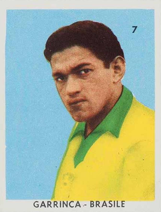 1963 San Giorgio Calciatori DI Tutto IL Mondo Garrinca #7 Soccer Card