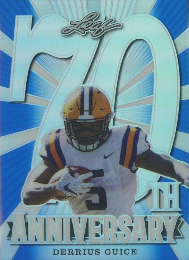 2018 Leaf 70th Anniversary Derrius Guice #02 Football Card