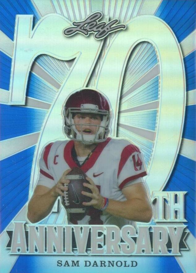 2018 Leaf 70th Anniversary Sam Darnold #10 Football Card