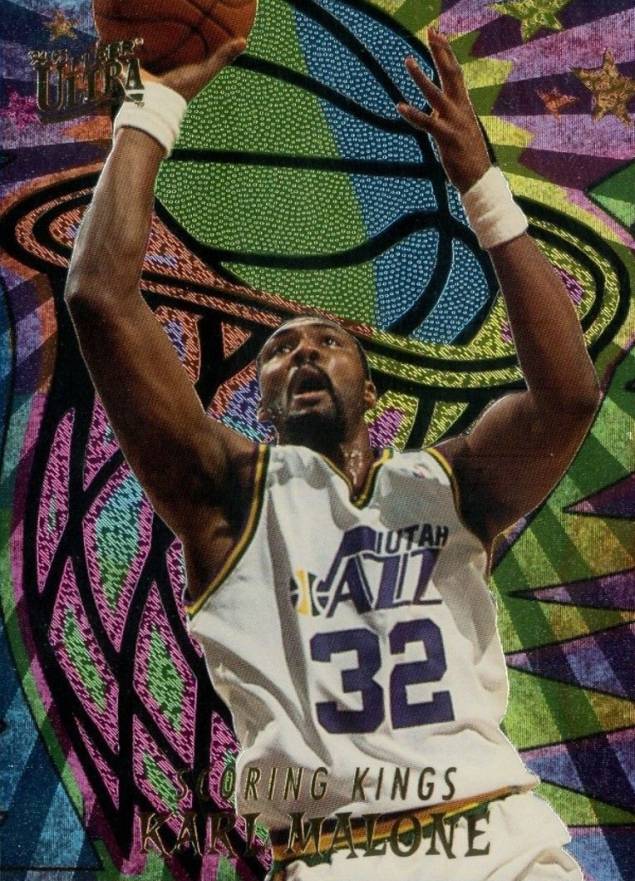 1994 Ultra Scoring Kings Karl Malone #3 Basketball Card