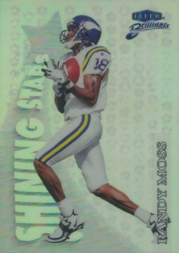 1998 Fleer Brilliants Shining Stars Randy Moss #7 Football Card